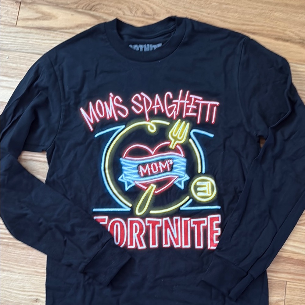 NWOT Eminem Mom’s Spaghetti Fortnite Long Sleeve Tee